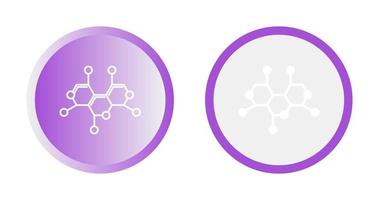 icono de vector de estructura de molécula