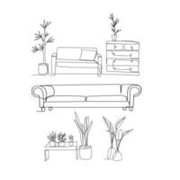 Furniture vector illustration