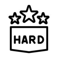Hard Icon Design vector
