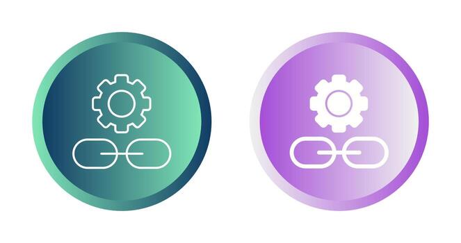 Link Setting Vector Icon