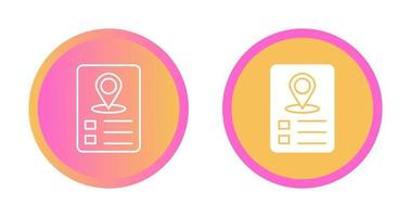 Itinerary Vector Icon