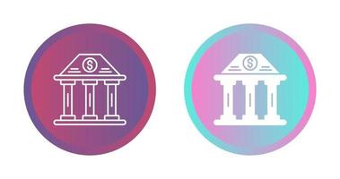 Bank Building Vector Icon