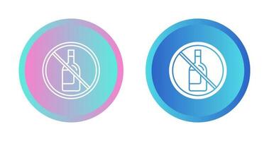 No Alcohol Vector Icon
