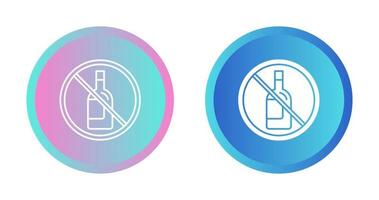 No Alcohol Vector Icon