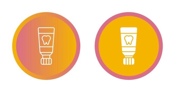 icono de vector de pasta de dientes
