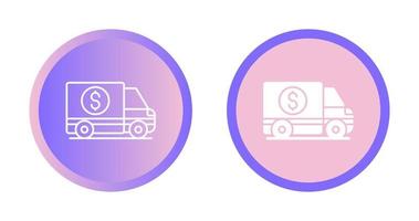 Money Truck Vector Icon