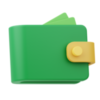Icon wallet 3D Illustration png