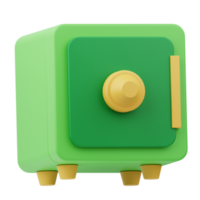 Icon Safe Box 3D Illustration png