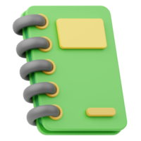 Icon Notebook 3D Illustration png