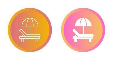 Sunbed Vector Icon