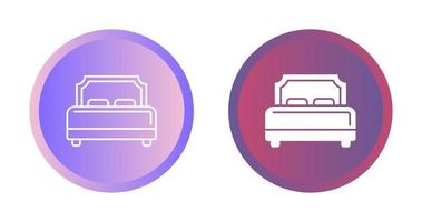 Hotel Bed Vector Icon