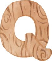 carino di legno inglese alfabeto lettera p ragazzo acquerello png