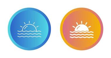 Sunset Vector Icon