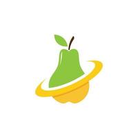 fresh Pear Fruit Food Vector Illustration