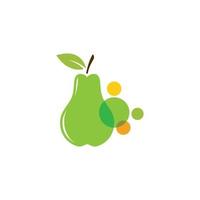 fresh Pear Fruit Food Vector Illustration