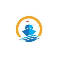 Cruise ship vector icon illustration design