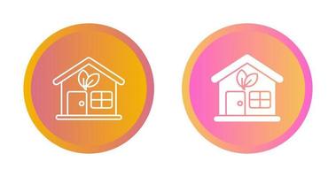 Eco House Vector Icon