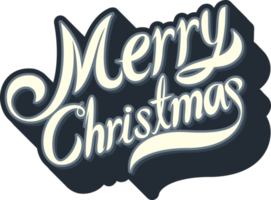 Text Design of Merry Christmas Sign png
