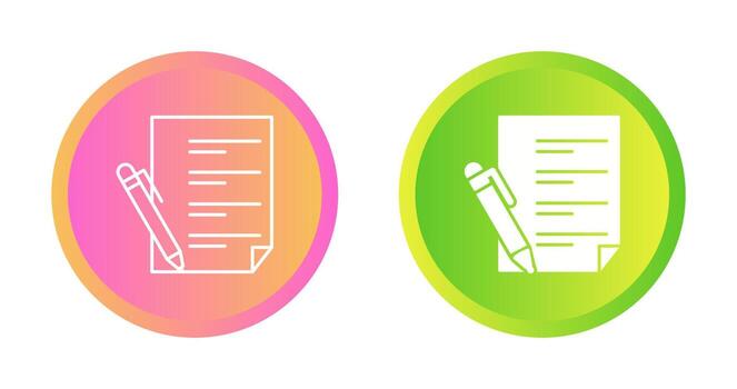 escribir icono vectorial vector