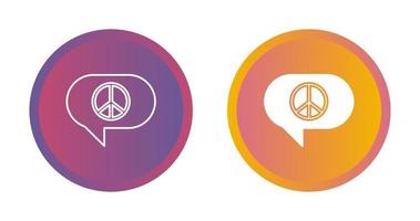 Peace Chat Vector Icon