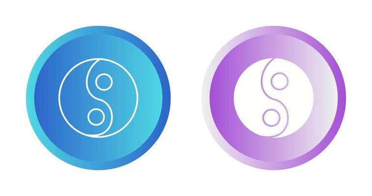 Yin Yang Vector Icon