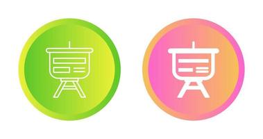 icono de vector de presentación