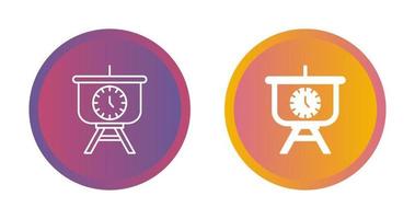 Time Manage Presentation Vector Icon