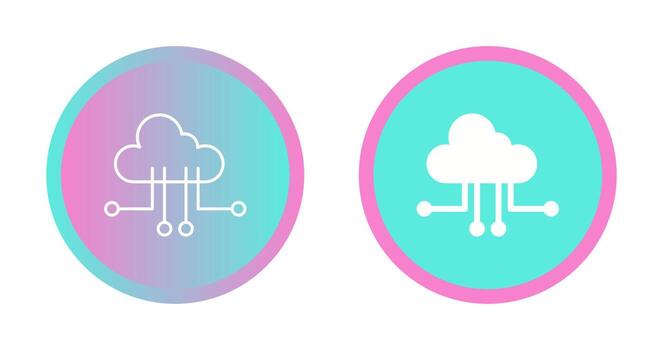 Cloud Computing Vector Icon