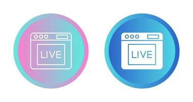 Live Vector Icon