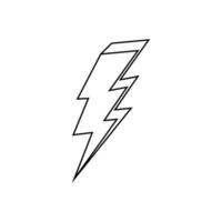 Lightning icon vector. levin illustration sign. power symbol. weather logo. vector