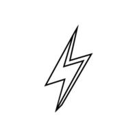 Lightning icon vector. levin illustration sign. power symbol. weather logo. vector