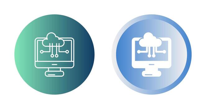 Cloud Computing Vector Icon