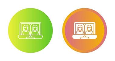 Online Meeting Vector Icon
