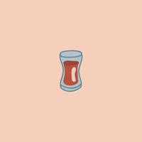 un Disparo vaso con whisky. pequeño Disparo vaso con whisky o tequila. icono, clipart para sitio web, aplicaciones acerca de productos, alcohol. vector plano ilustración, dibujos animados estilo.