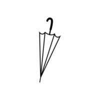 paraguas icono vector. lluvia ilustración signo. clima símbolo o logo. vector