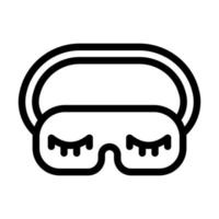 Sleep Mask Icon Design vector