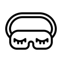 Sleep Mask Icon Design vector