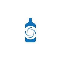 bottle icon in trendy flat design vector