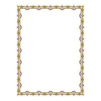 Vintage ornate seamless border vector concept pattern in traditional style. curls and spirals ornament isolated on white background