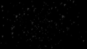 animated particle of review rating stars for best excellent services rating for satisfaction on black background,motion graphic. video