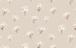 Cute dandelion foliage seamless pattern. Fill pattern on swatches vector