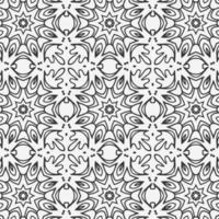 vector coloring geometric flower shapes and pattern background