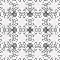 vector coloring geometric flower shapes and pattern background