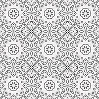 vector coloring geometric flower shapes and pattern background
