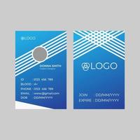 Abstract business id card design vector