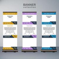 business roll up banner for all company vector