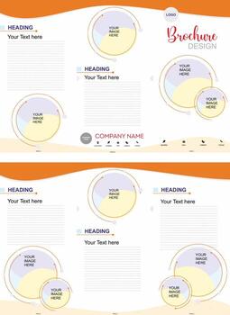 folleto plegable diseño, cubrir diseño, volantes 3 plegable vector