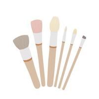 Make up brush icon vector in isometric style on a white background. Make up set icon. Vector illustration make up item