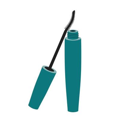 Mascara icon vector in isometric style on a white background. Make up icon in color on a white background. Vector illustration make up item.