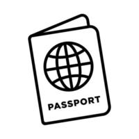 pasaporte icono vector diseño modelo sencillo y moderno